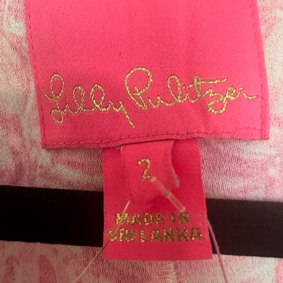 Lilly Pulitzer Pink Blossom Fola sleeveless top NWT SIZE 2 - Picture 6 of 11